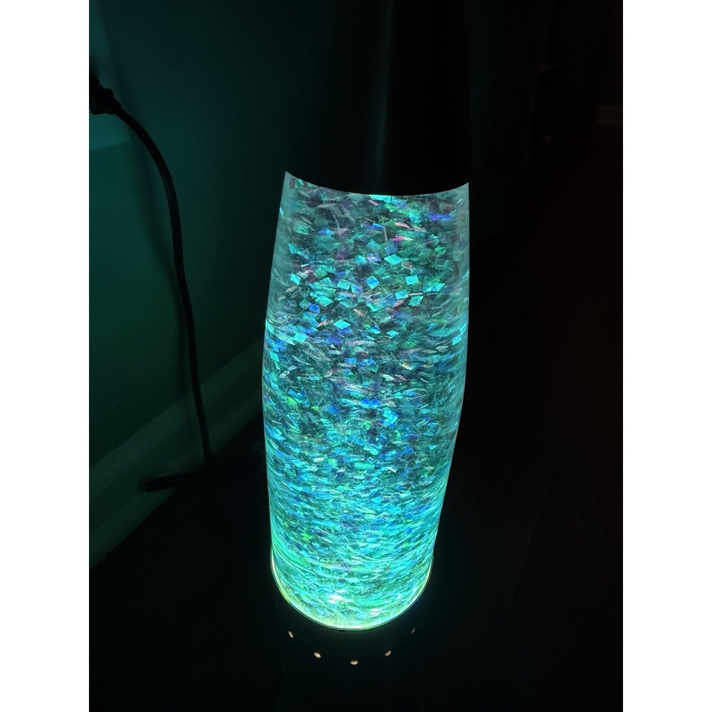 Pliable Art Lamp Light Atomic Blue Silver Glitter Vintage Lava Lamp Style 102L